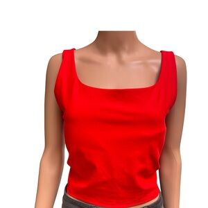 Old Navy Powersoft Red Sports Bra 2X Sleeveless Light Support